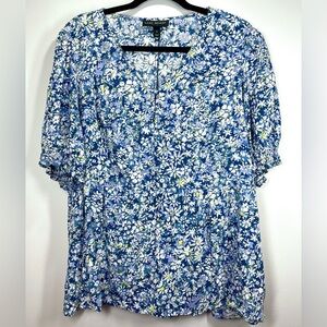 LANE BRYANT‎ Women’s Plus Size Floral Peplum Top Size 18